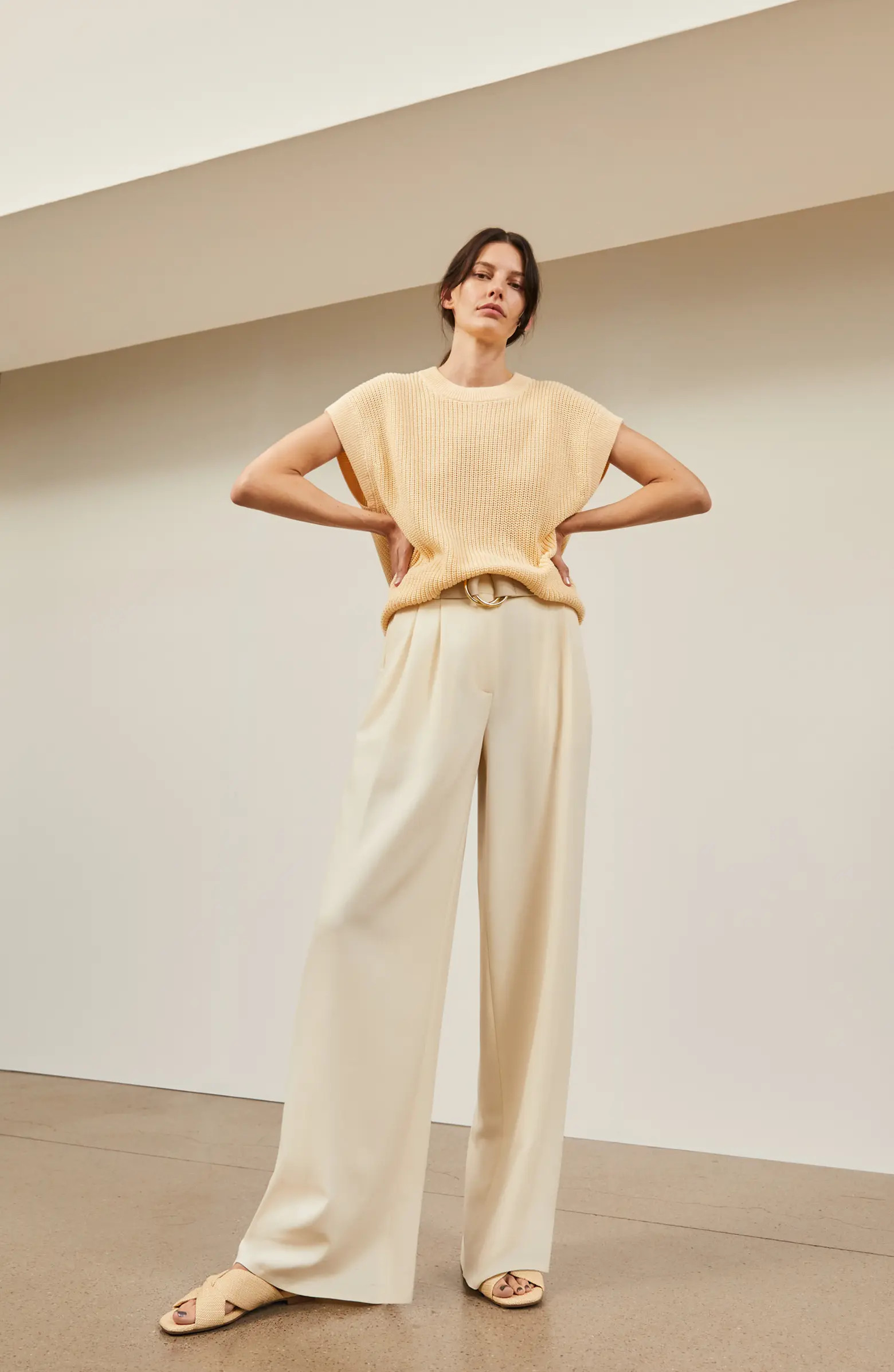 Double Pleat Wide Leg Pants | Nordstrom