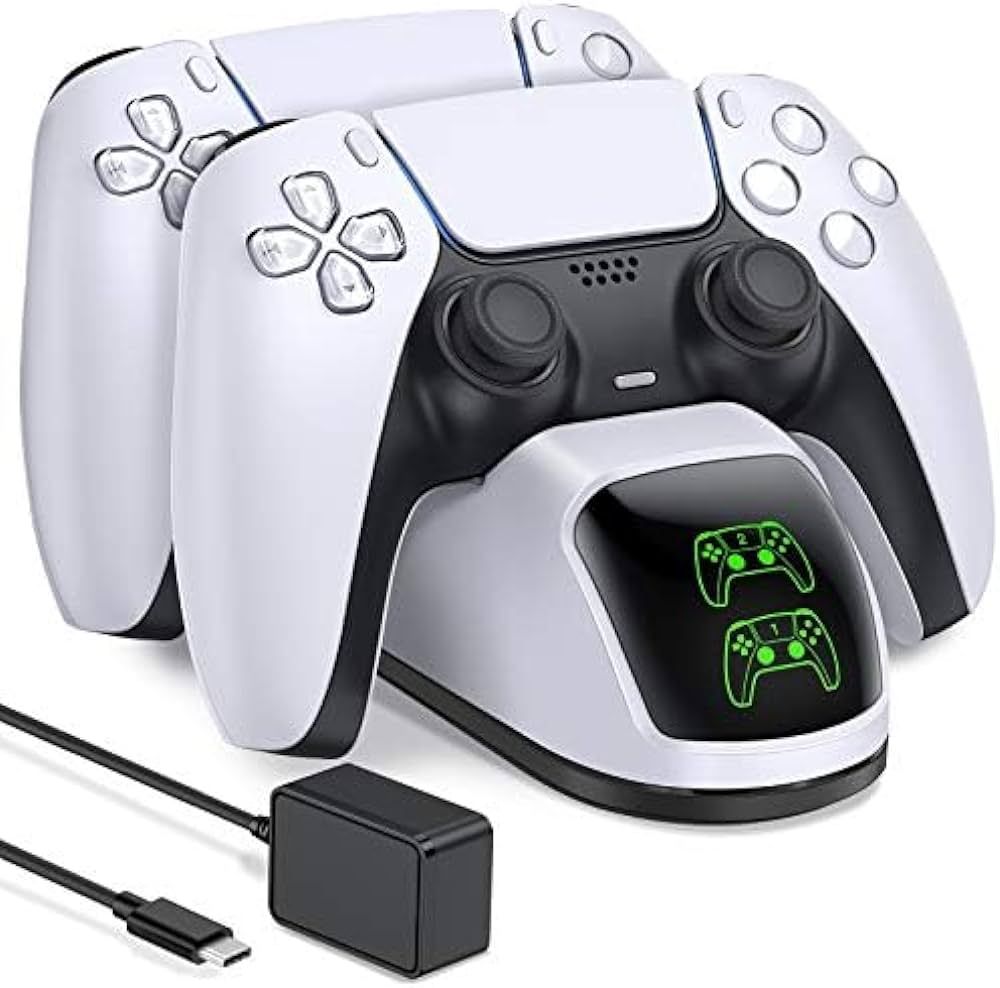 PS5 Controller Charging Station for Playstation 5 Dualsense Controller with Dual Stand Charger Do... | Amazon (US)