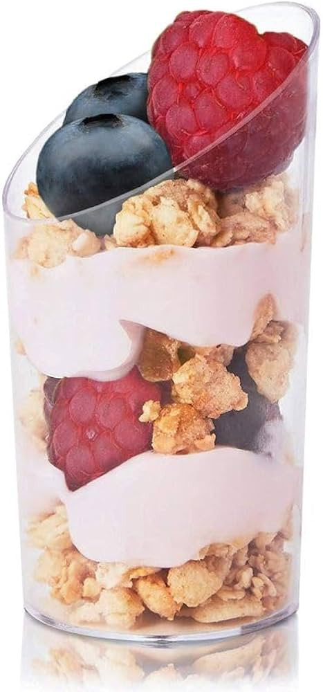 Juvale 50-Pack Plastic Dessert Cups, Mini Appetizer Cups for Parties, Weddings, and Anniversaries... | Amazon (US)