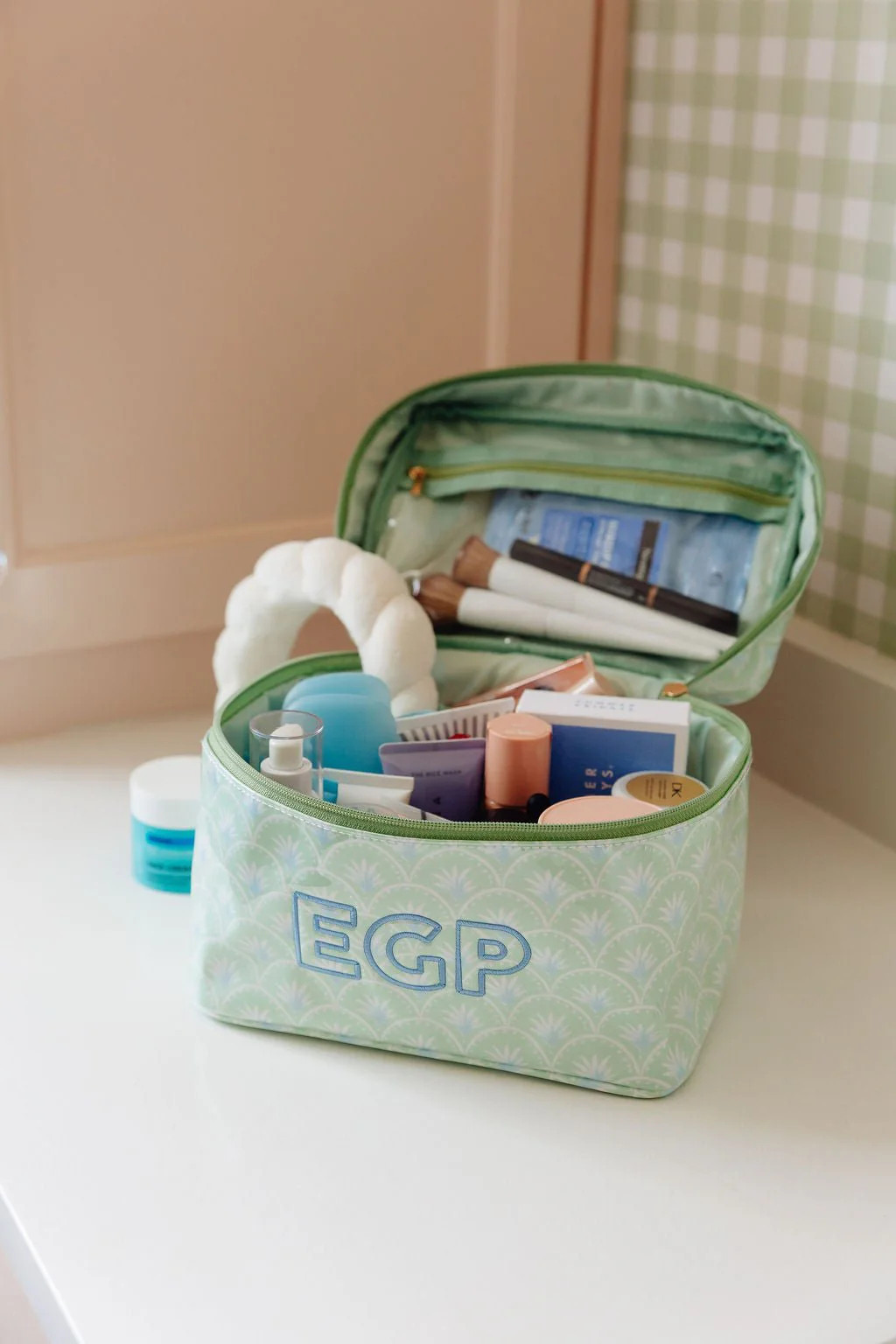 Clear Coated Travel Organizer Set | Sprinkled With Pink