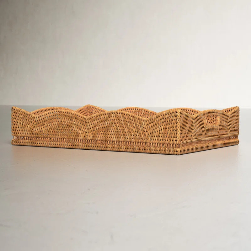 Landry Rattan Tray | Wayfair North America