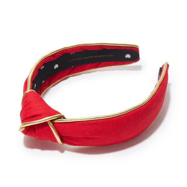 CRIMSON THE MET X LELE SLIM KNOTTED HEADBAND | LELE SADOUGHI
