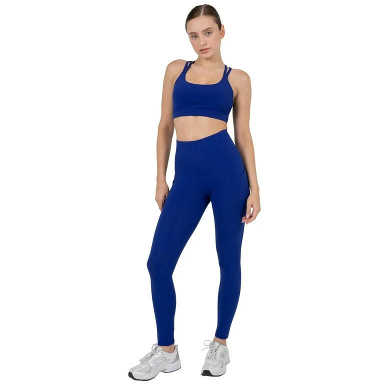 YITTY Active Women's Ultraluxe High-Waist Pocket Legging, Athleisure, 4-Way-Stretch, Admiral Blue... | Walmart (US)