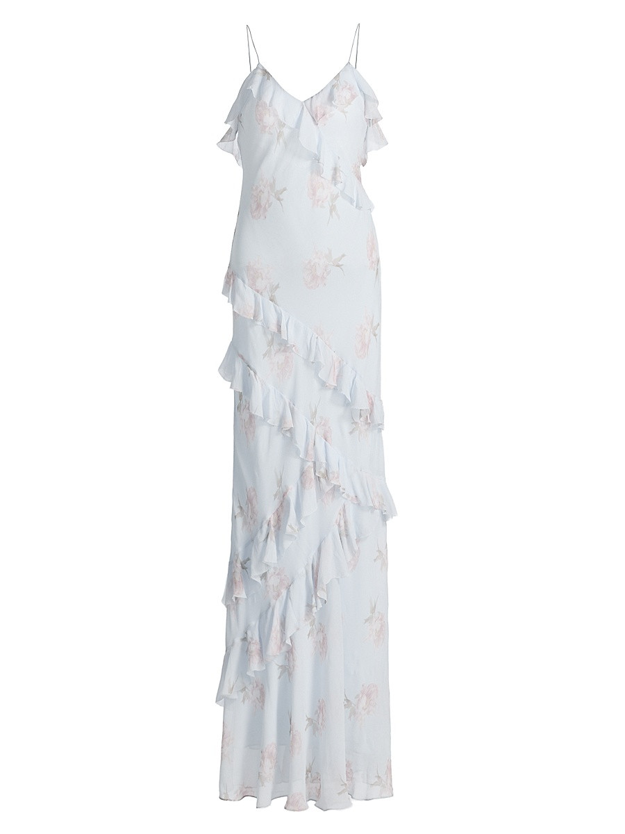 Women's Rialto Floral Maxi Dress - Blue Roan - Size 2 | Saks Fifth Avenue