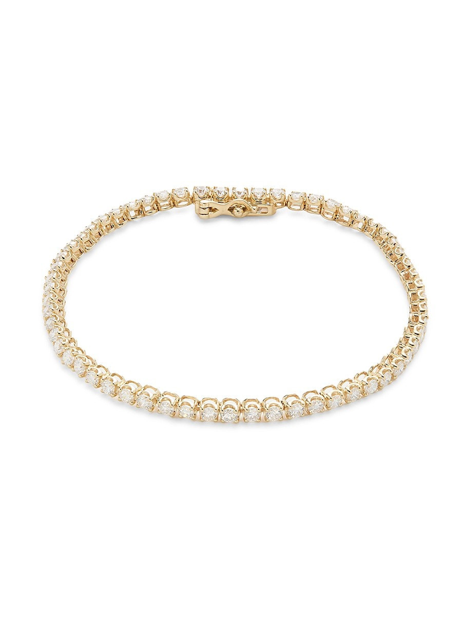 Saks Fifth Avenue Women's Radiant Value 14K Yellow Gold & 3 TCW Lab Grown Diamond Tennis Bracelet - Gold | Saks Fifth Avenue OFF 5TH