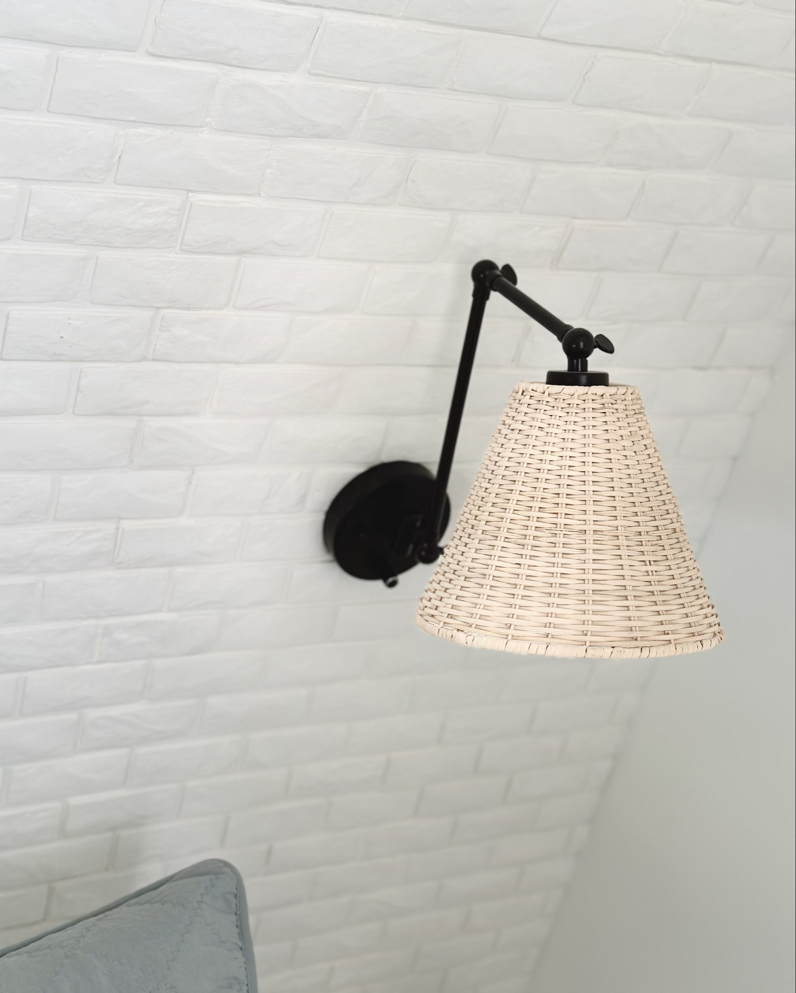 DIY brick accent wall + all supplies needed to complete the project!

Rv bedroom, trailer bedroom, brick wall, accent wall, trailer remodel, rv reno, rv renovation, sconces, modern coastal, rattan sconces 

#LTKHome