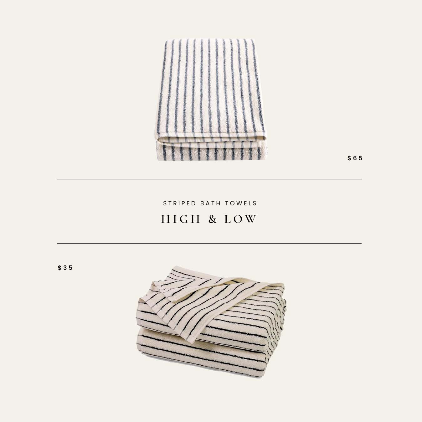 High / Low : Striped Bath Towels 

 

#LTKHome