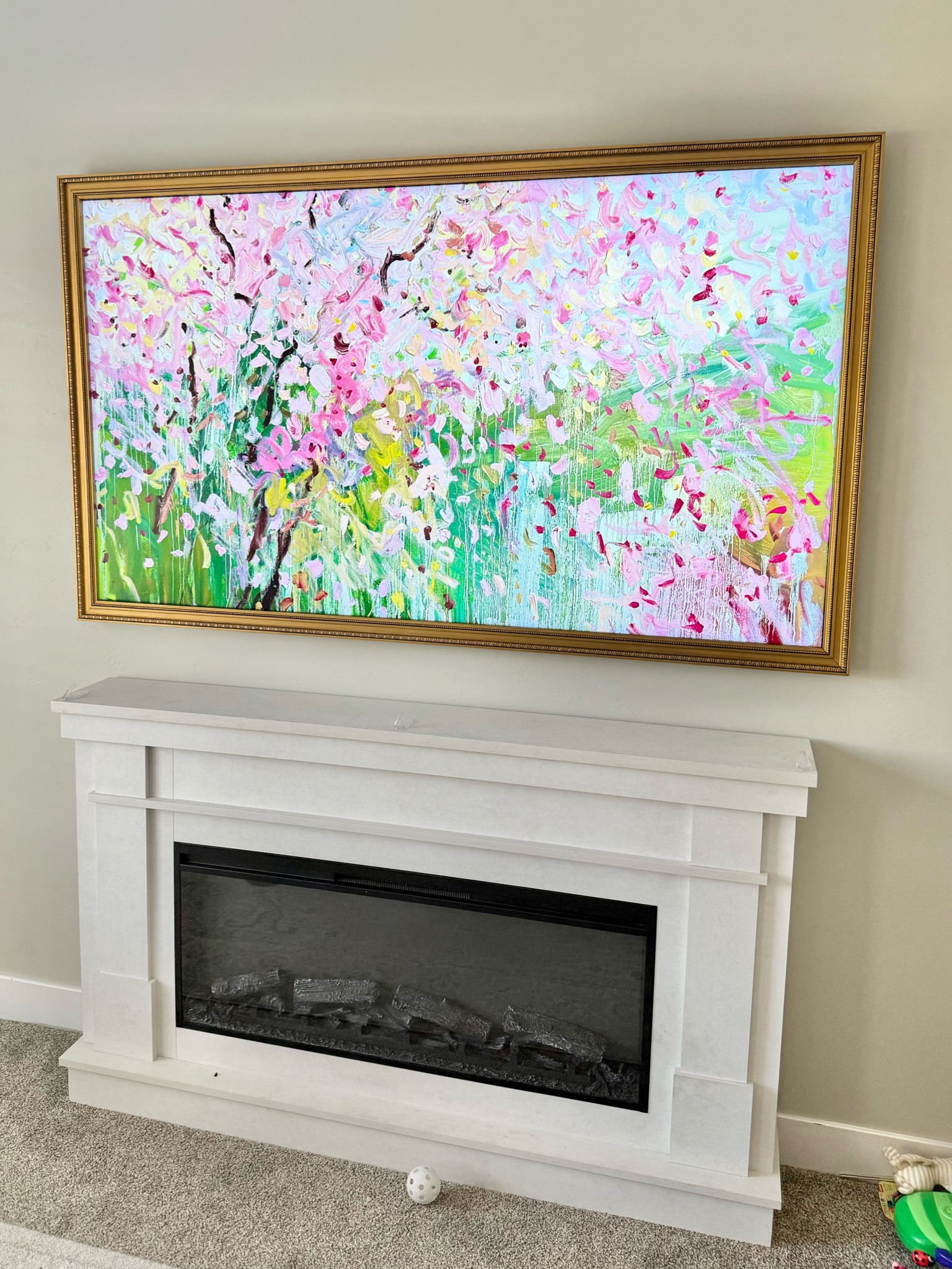 Frame for Samsung Frame TV!! Love the quality of this one. Highly recommend. 

We got the 75 inch Grecian Gold. Shipping took a few weeks but it’s stunning! 

#LTKSaleAlert #LTKHome