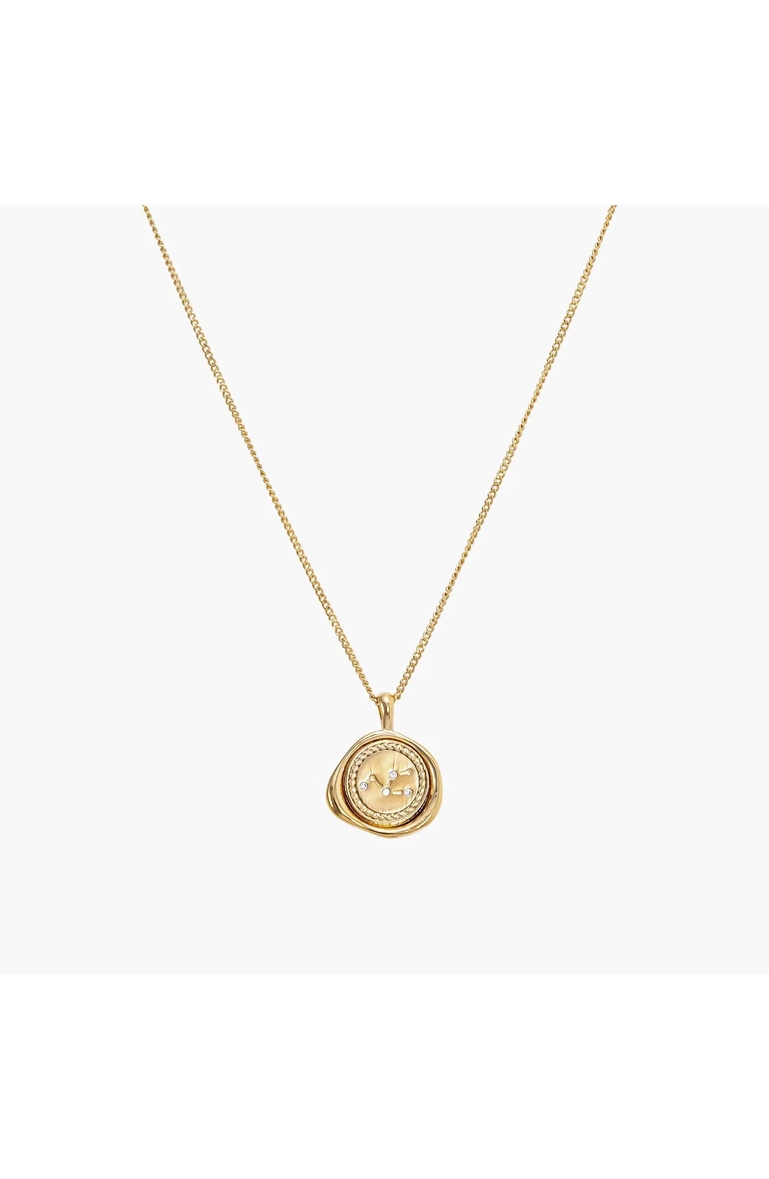 Bearfruit Jewelry 14k Gold Plated Seal Constellation Necklace 12 Zodiac Signs Gift Guide | Nordst... | Nordstrom
