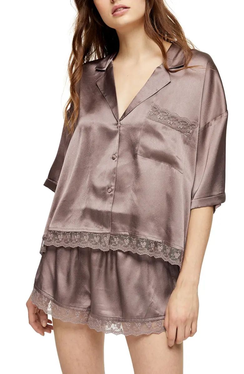 Chloe Lace Trim Short Pajamas | Nordstrom