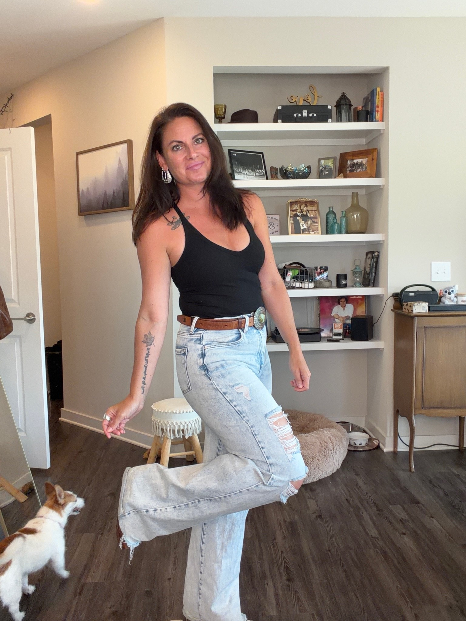 Outfit of the Day 🤎
Jeans- size 7 go down one if you’re not sure. Save with ‘THE_REAL_TINA_MARIE’
Boots and small. Go up at least half a size. ￼
Tank TTS.

#LTKootd #LTKgrwm #LTKSeasonal