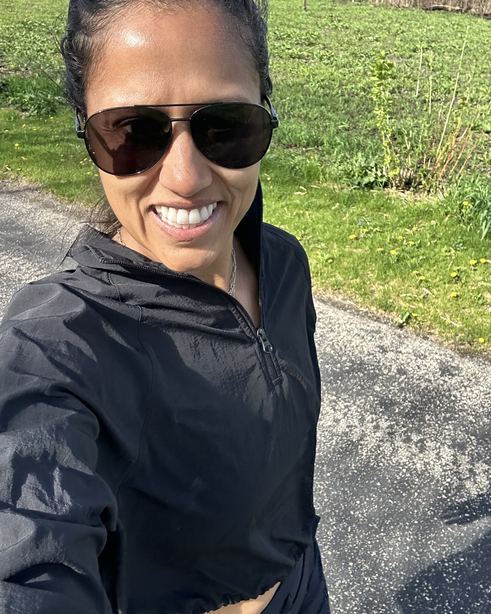 Alo cropped jacket for my hot girl walk this morning. So comfortable and great for this in-between weather. 

#LTKActive #LTKSaleAlert