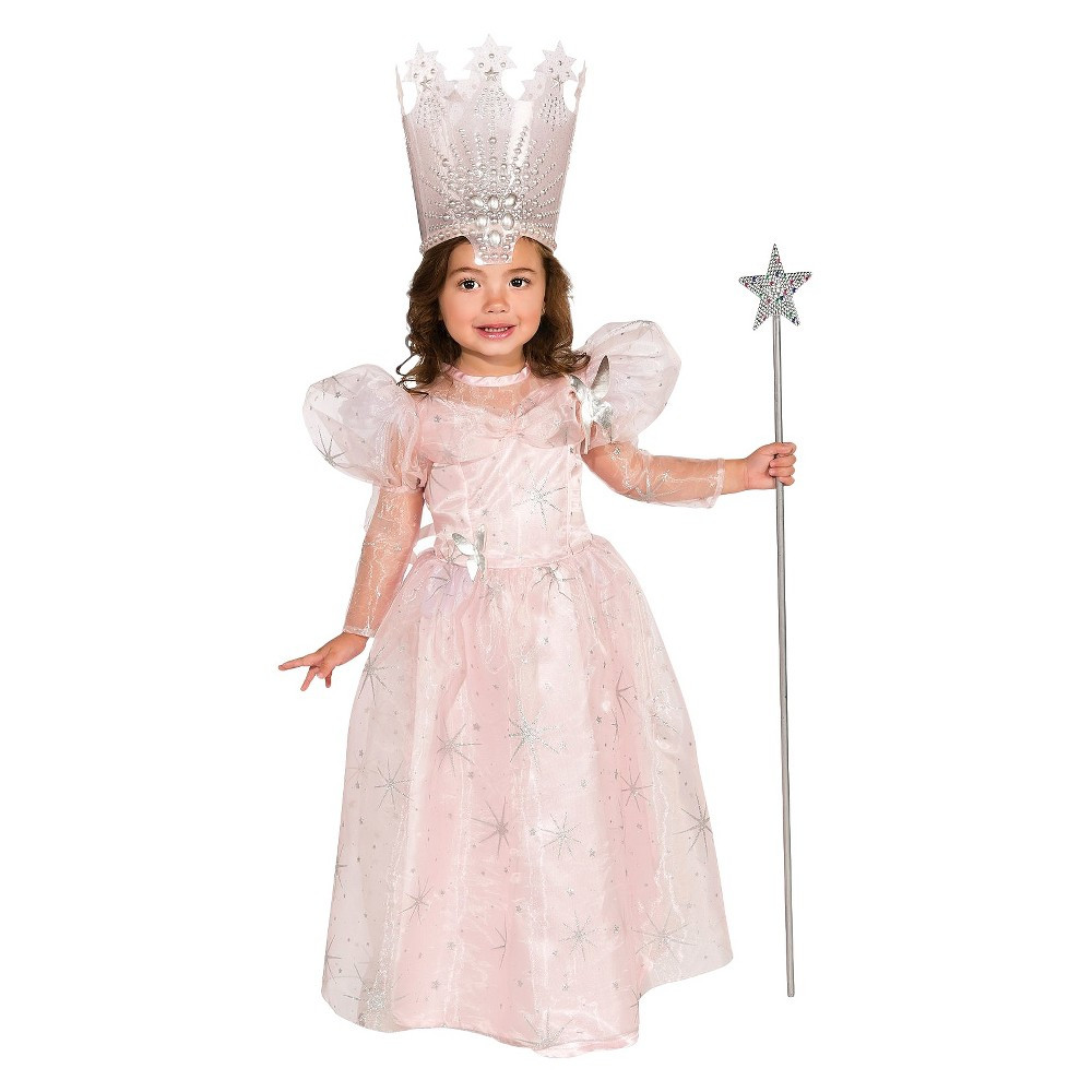 Halloween The Wizard of Oz Toddler Deluxe Glinda the Good Witch Costume 2T-4T, Women's, Pink/Silver | Target