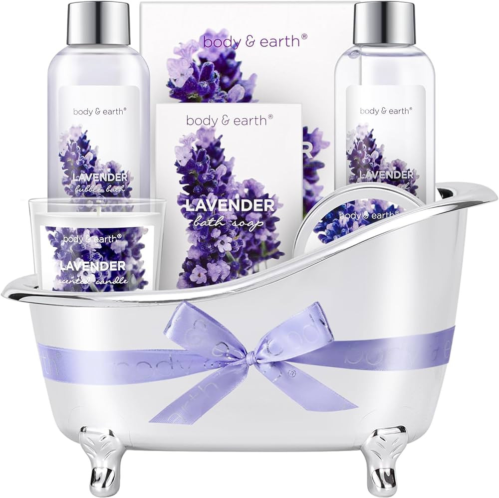 Gift Set for Women Body & Earth Gifts for Women Lavender Gift Baskets For Women Bath Sets for Wom... | Amazon (US)