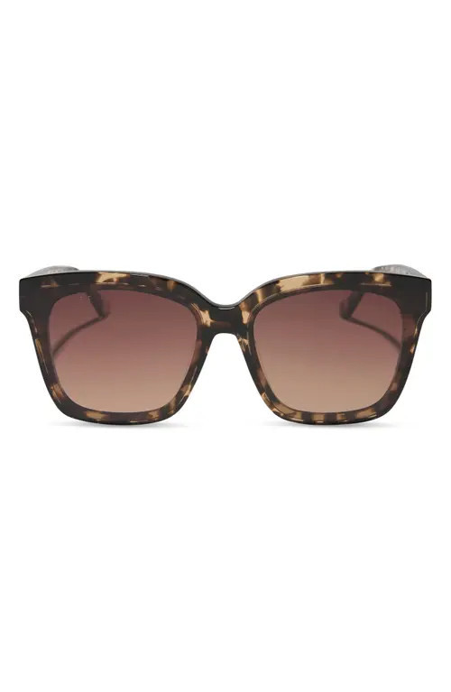DIFF Meredith II 59mm Square Sunglasses in Espresso Tortoise/Brown at Nordstrom | Nordstrom