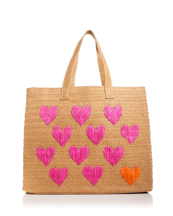 BTB Los Angeles Be Mine Straw Tote Handbags - Bloomingdale's | Bloomingdale's (US)