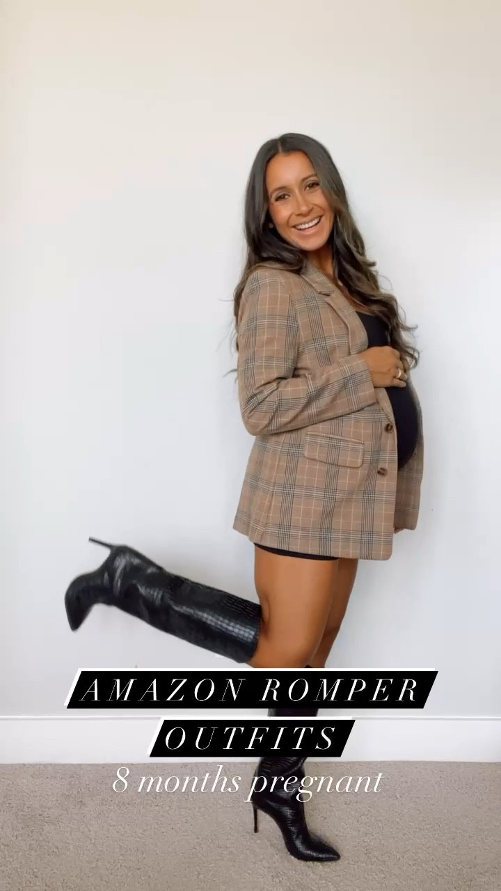 Amazon romper, bodysuit, maternity, maternity outfits, maternity romper, Schutz boots, old navy, old navy blazer, plaid blazer, blazer outfit, denim jacket, jean jacket, black cardigan, old navy denim jacket, sale, fall style, fall outfits, golden goose sneakers, white sneakers

#LTKSeasonal #LTKsalealert #LTKbump