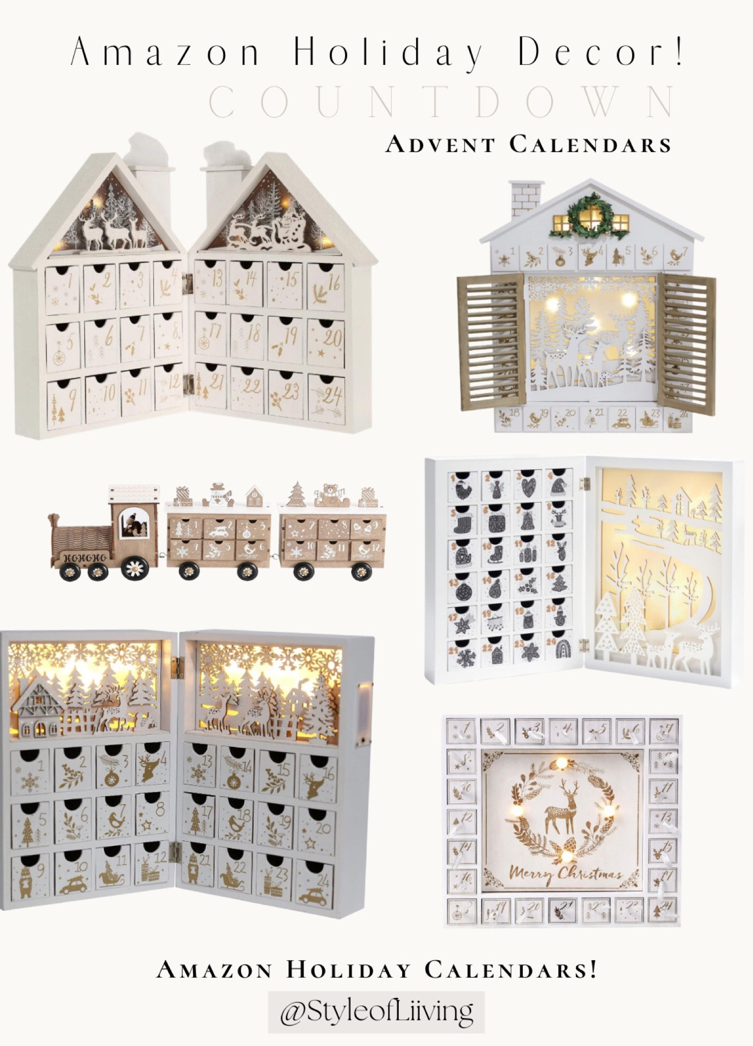 Christmas advent calendars from Amazon! Countdown to Christmas for December. Festive holiday décor decorations. Family, kids. #Holiday2023 #Holidayfinds2023 #founditonamazon #amazonfinds

#LTKkids #LTKHoliday #LTKfamily