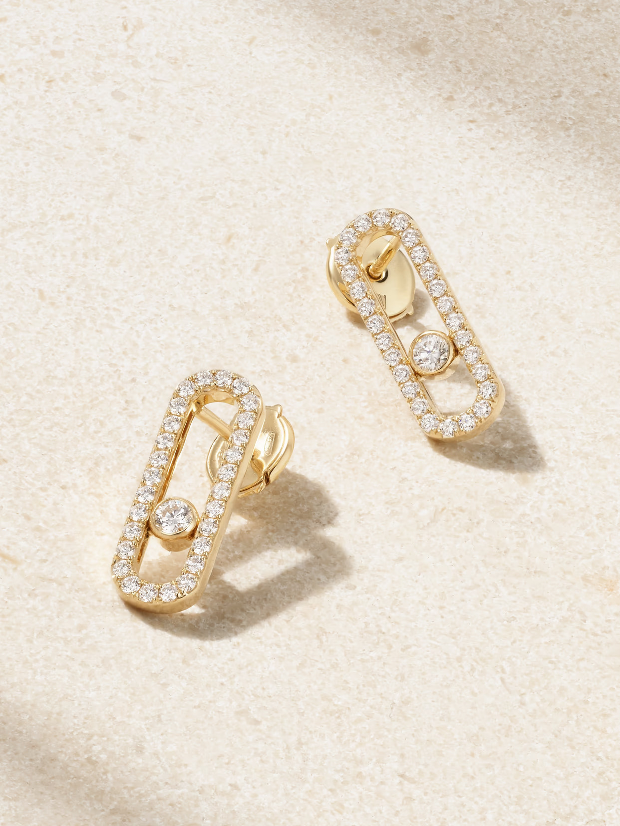 Messika - Move Uno 18-karat Gold Diamond Earrings - One size | NET-A-PORTER (UK & EU)