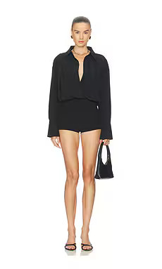 NBD Manuja Romper in Black from Revolve.com | Revolve Clothing (Global)