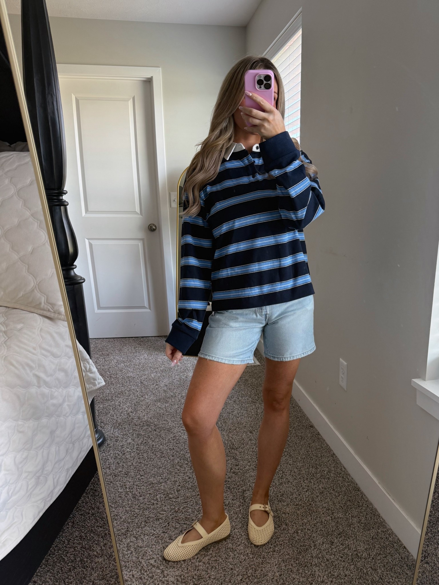 love this tomboyish fit paired with dainty flats 🤍

#LTKSeasonal #LTKSaleAlert #LTKootd