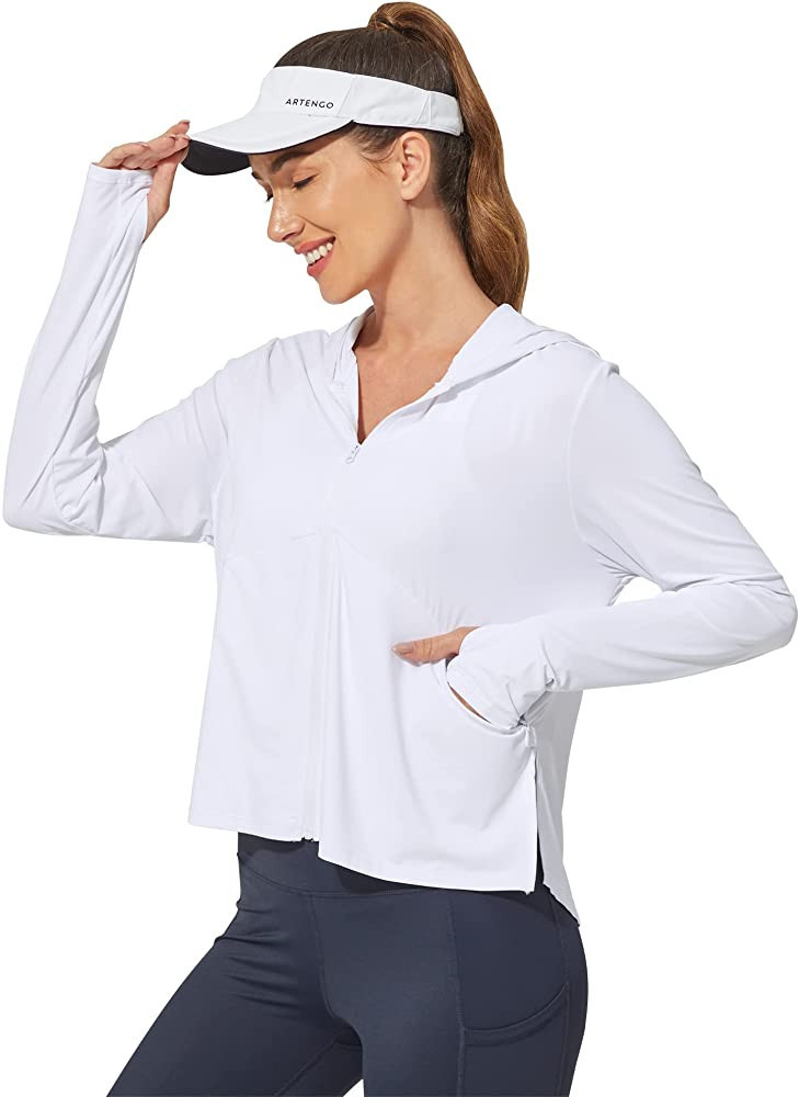 G4Free Women's UPF 50+ Sun Protection Hoodie Jacket Lightweight Long Sleeve UV Shirts with Pocket... | Amazon (US)