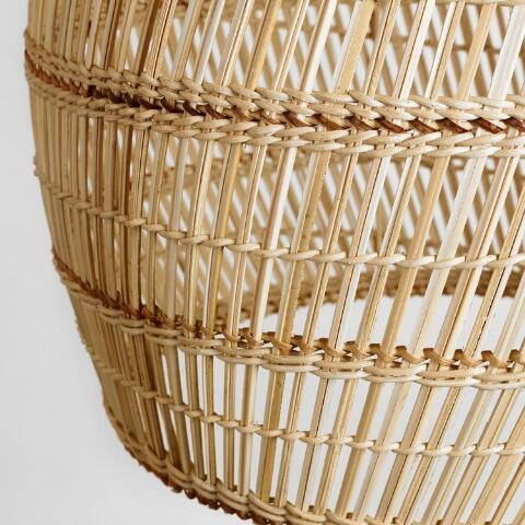 Basket Weave Bamboo Pendant Lamp | World Market