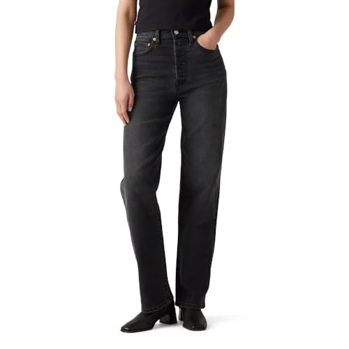 Levi's Women's Ribcage Straight Full Length Jeans, (New) Say No Go, 25 | Amazon (US)