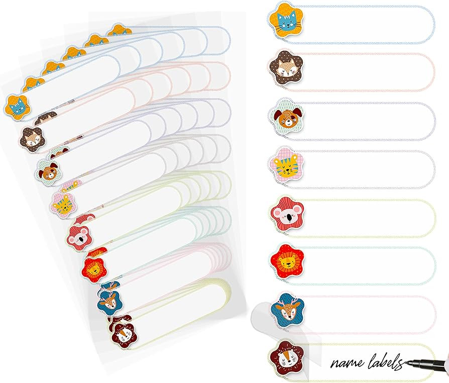 easykart labels Baby Bottle Labels for Daycare, Self-Laminating, Waterproof Write-On Name Labels,... | Amazon (US)