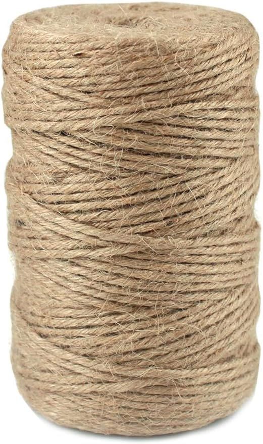 HQDeal Jute Twine Heavy Duty 6Ply Natural Thick Garden Twine Packing String Rope for Floristry, G... | Amazon (CA)