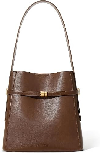 BOSTANTEN Vegan Leather Purses for Women Quiet Luxury Shoulder Bucket Bag | Amazon (US)