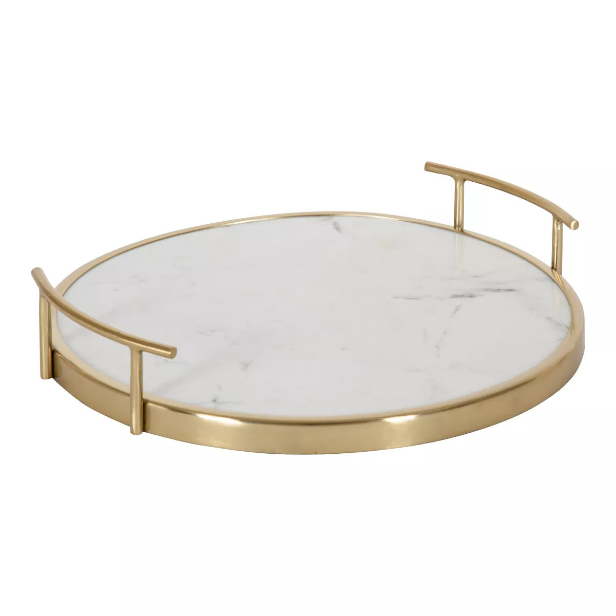 Kate and Laurel Marbury Round Metal Tray | Target