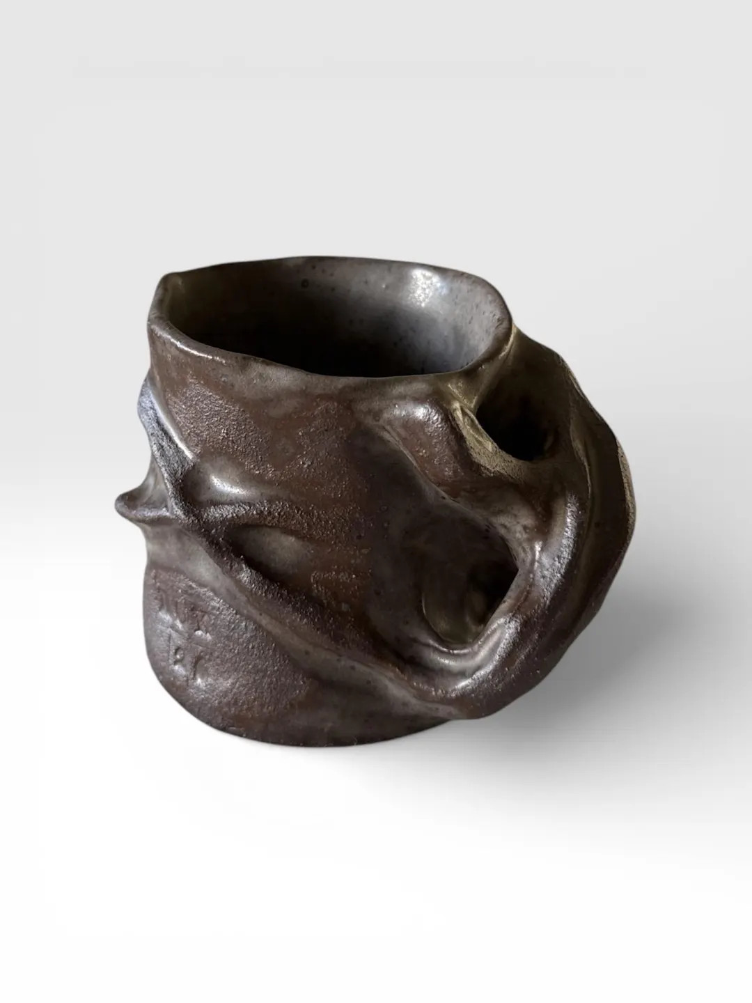 Handmade Sculptural Ceramic Mug: Wabi Sabi Earthy Glaze Coffee Cup - Etsy | Etsy (US)