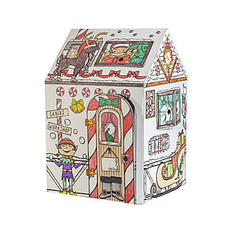 Bankers Box At Play Santas Workshop Playhouse 47 34 H x 32 W x 32 D 60percent Recycled White 1pk ... | Office Depot and OfficeMax 