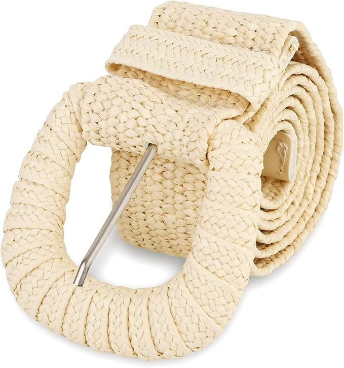 SeptCity Woven Belts for Women, Wide Women Belts for Dresses and Jeans, Boho Stretchy Ladies Belt... | Amazon (US)