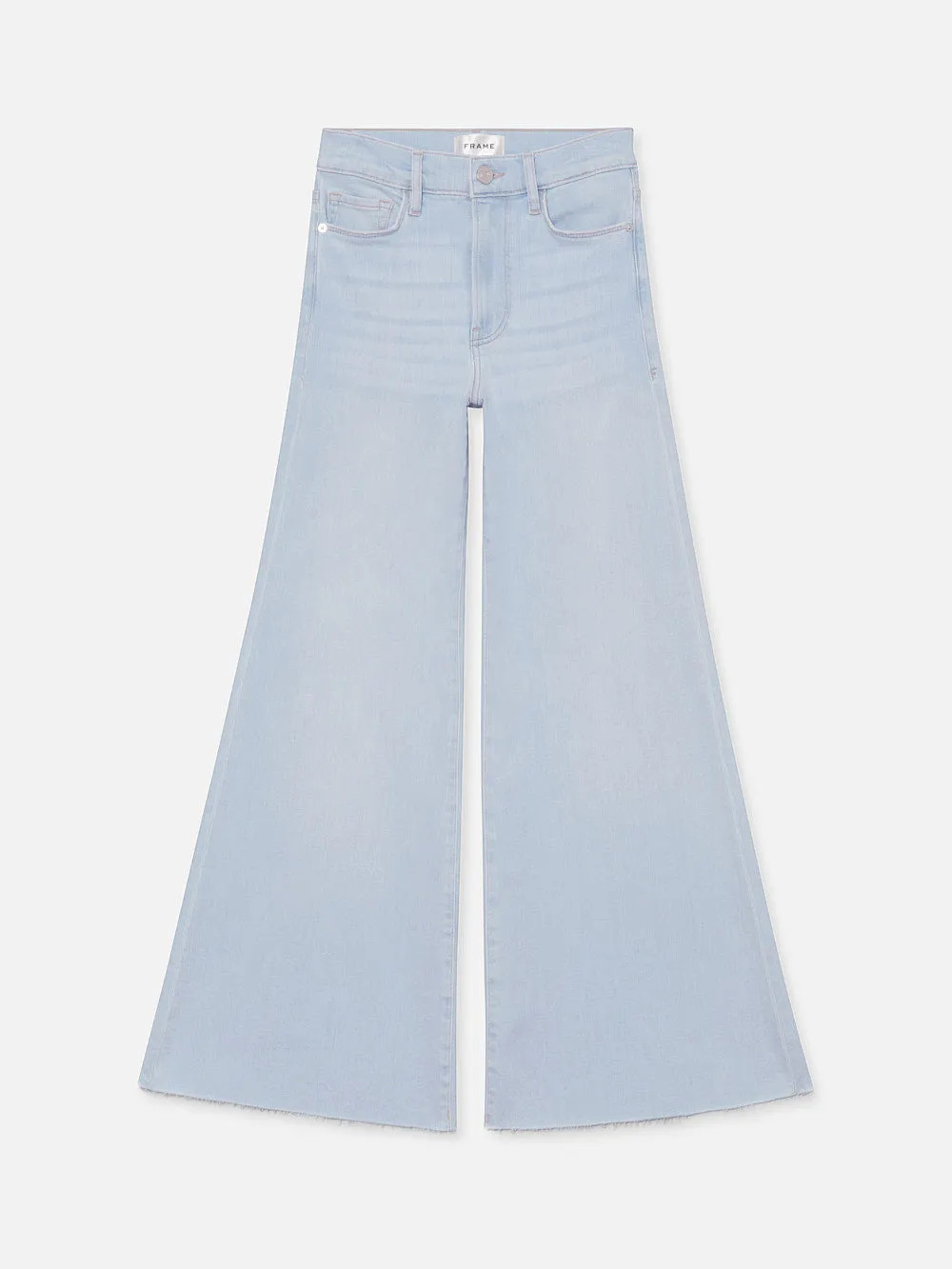 Le Palazzo Crop Raw After  in  Clarity | Frame Denim