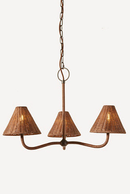 Delphine Wicker Chandelier | Anthropologie (US)