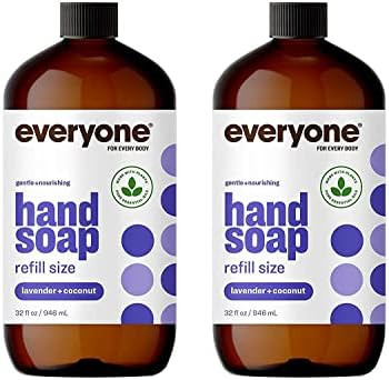 Everyone Liquid Hand Soap 32 Ounces (Pack of 2) Lavender & Coconut, Plant-Based Cleanser with Pur... | Amazon (US)