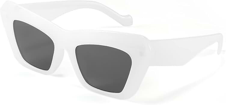 FEISEDY Women Men Retro Vintage Cat Eye Square 90s Sunglasses Jelly Colored Classic 70s Eyewear B... | Amazon (US)