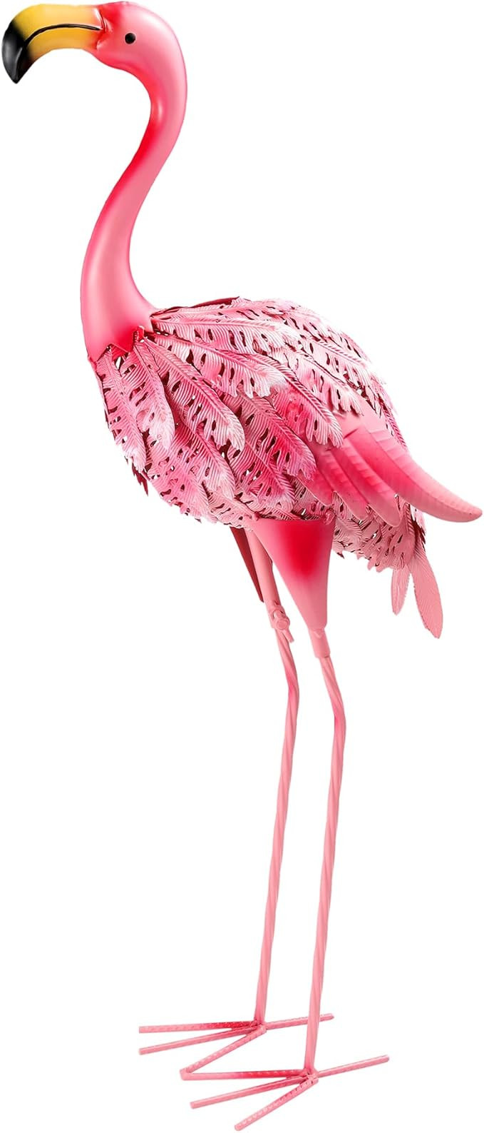 Garden Statues Flamingo Sculptures Metal Yard Art, Pink Bird Art Outdoor Backyard Decor Patio Law... | Amazon (US)