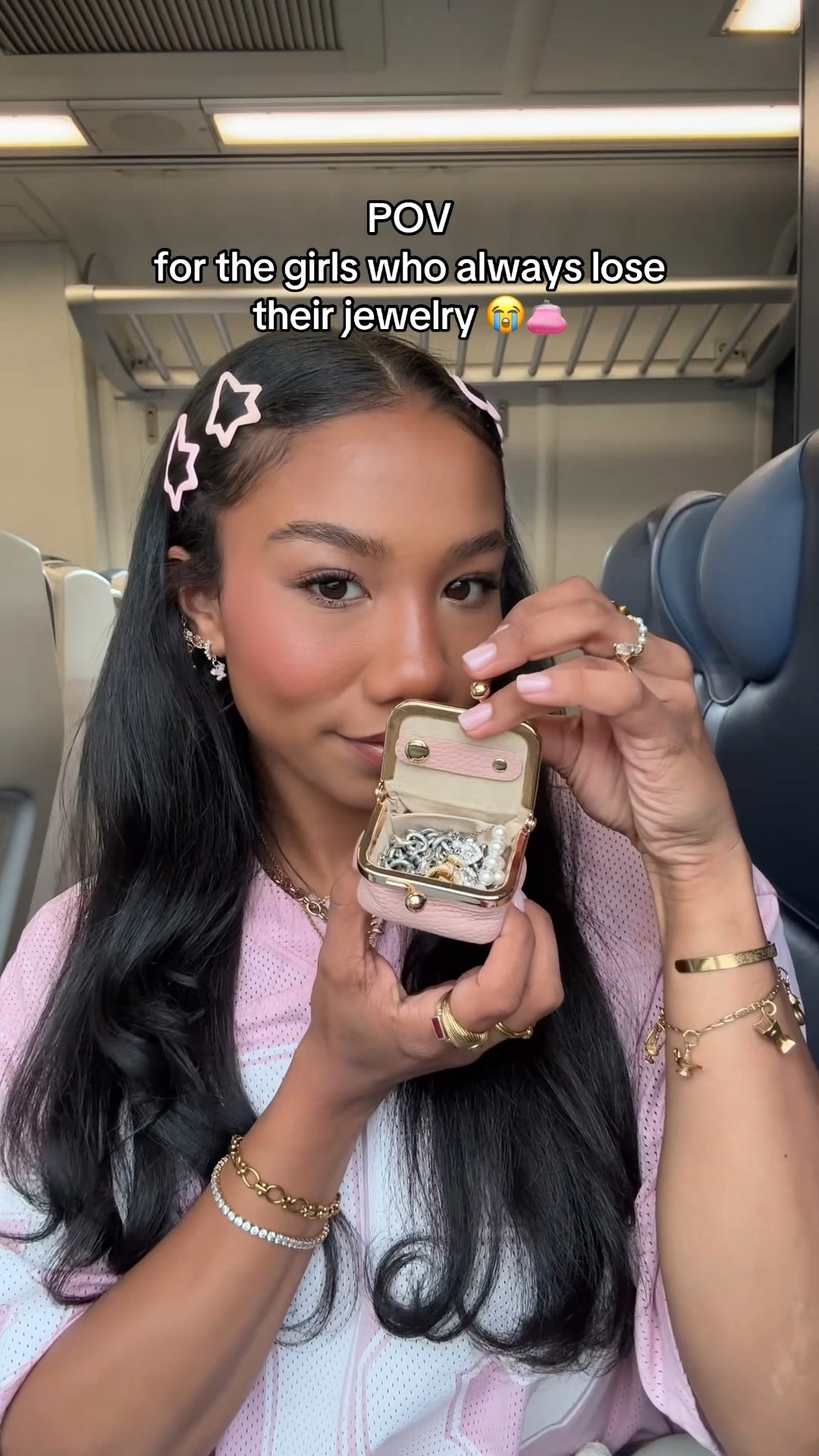 for the girls who always lose their jewelry 😭 this tiny travel jewelry holder is the cutest fix ever and a must-have 👛💕

#LTKFindsUnder50 #LTKBeauty #LTKTravel