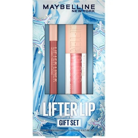 MAYBELLINE Lifter Gloss and Lifter Liner Makeup Gift Set Lip Gloss and Lip Liner in Shades Petal and Line Leader C55 | Walmart (US)