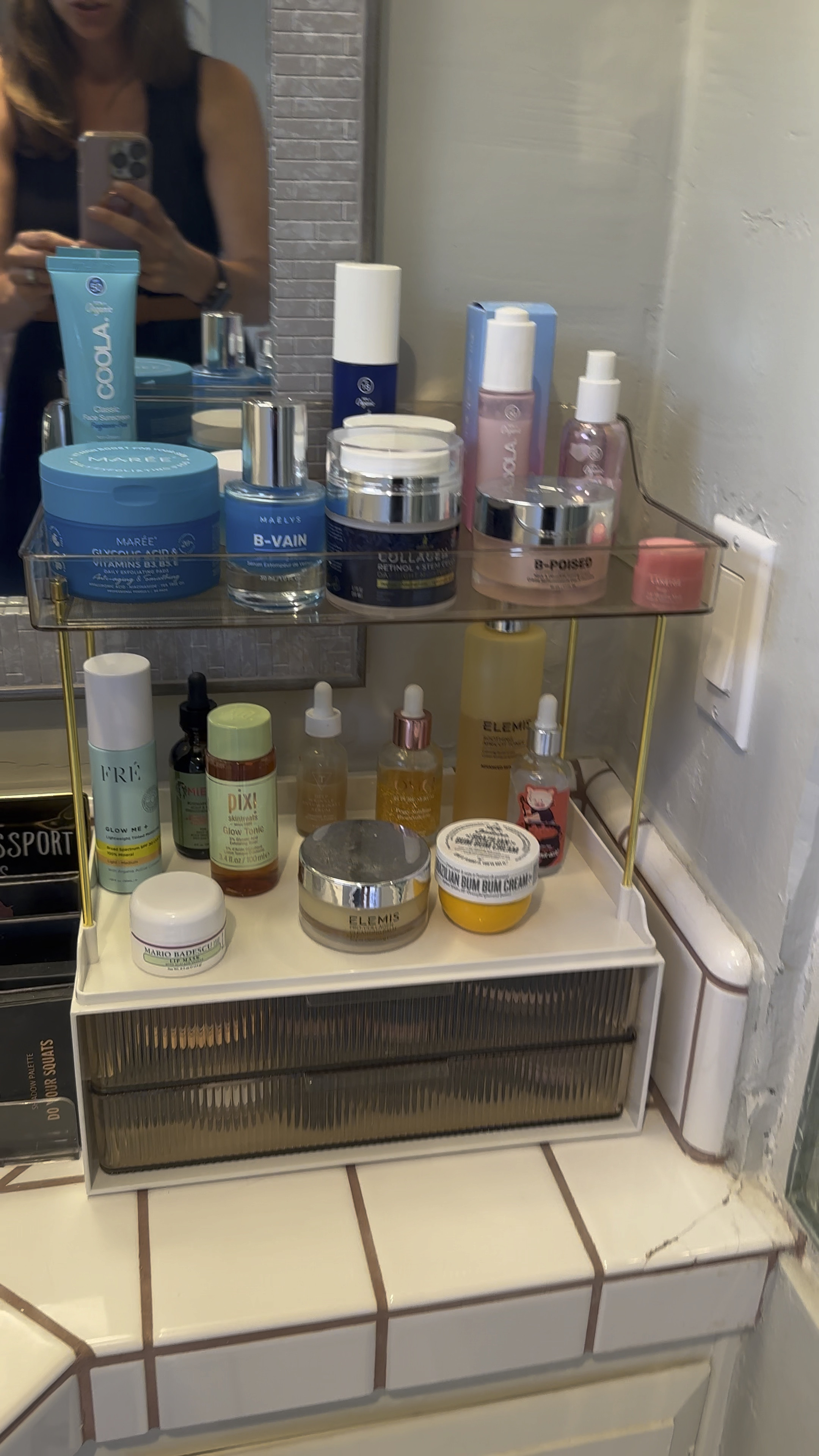 2 tier beauty products organizer 

#LTKVideo #LTKfindsunder50 #LTKbeauty