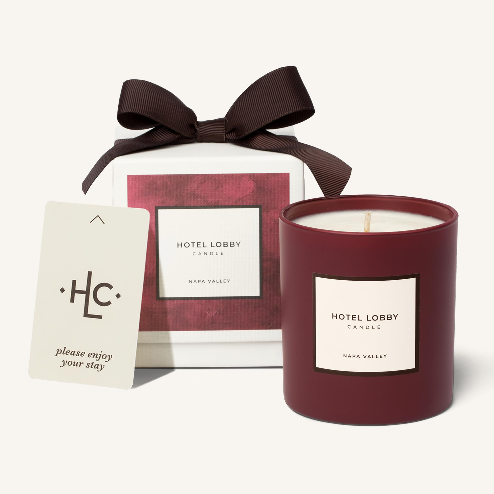 Hotel Lobby Napa Valley Candle – Luxury Hand-Poured 9.75oz 100% Soy Wax with Black Currant, Fre... | Amazon (US)