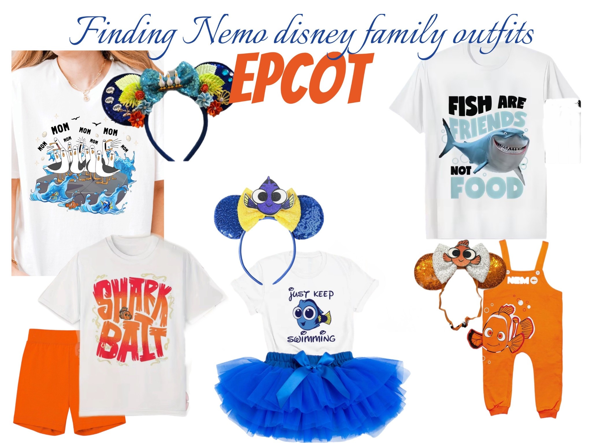 Disney park outfit idea for Epcot. Family outfit ideas finding Nemo theme at Disney  #disney #epcotoutfits

#LTKFamily #LTKKids #LTKBaby