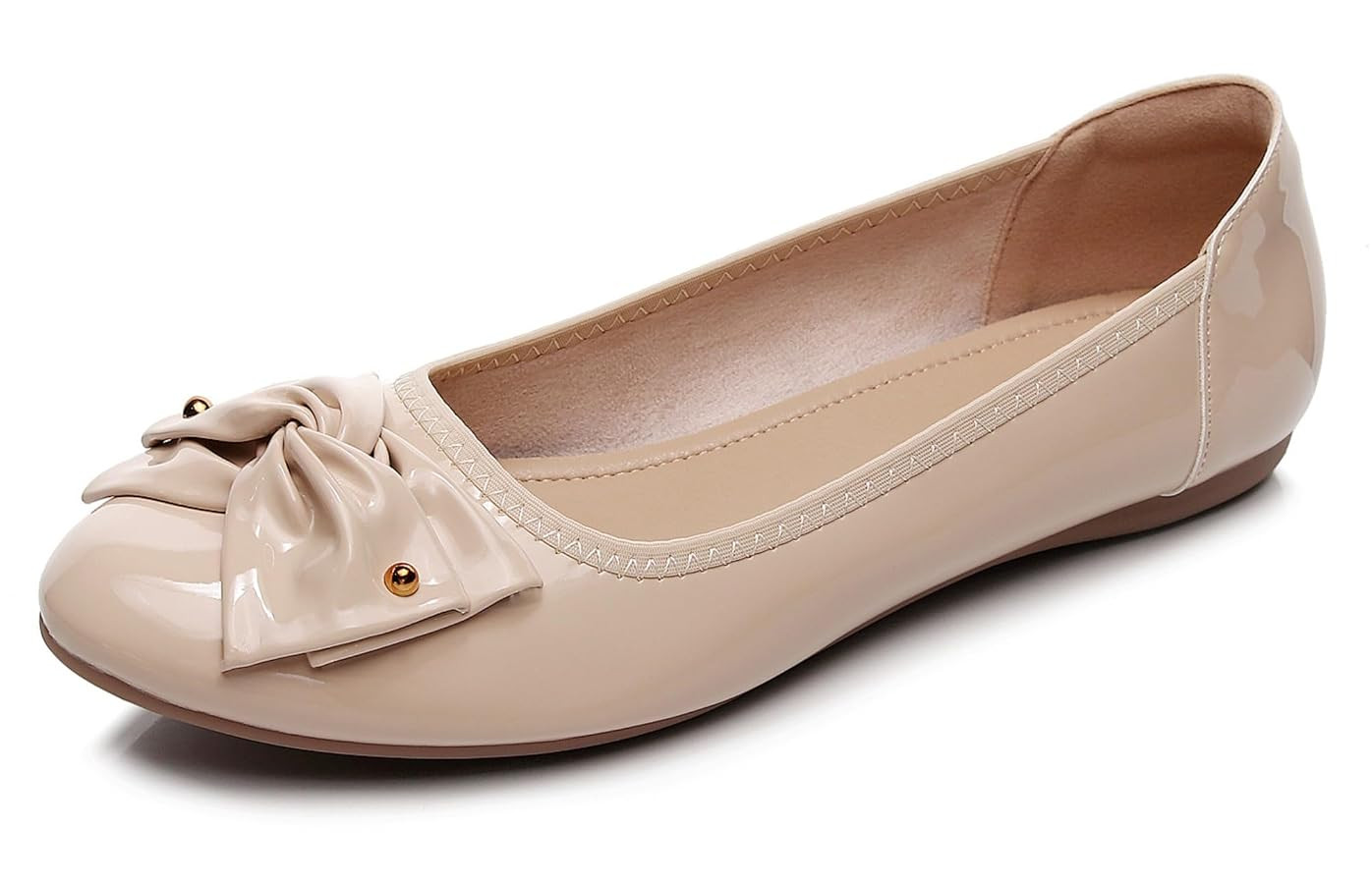 VenusCelia Women's Bows Dance Flats Shoes | Amazon (US)