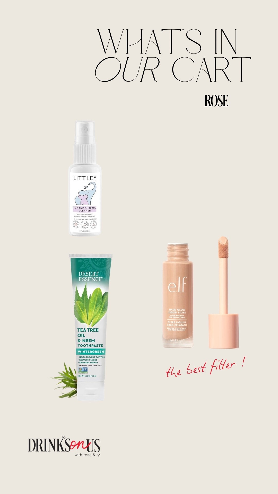 Products mentioned in S03:Episode 24 of Drinks On Us, “Whats In Your Cart?” segment!!

#LTKBeauty #LTKKids #LTKselfcare