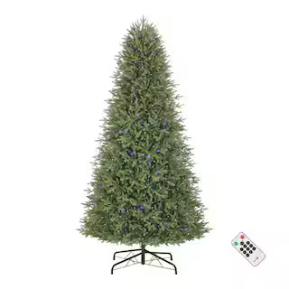 Home Accents Holiday 9 ft. Pre-Lit LED Jackson Noble Fir Artificial Christmas Tree T23 21WL10159 ... | The Home Depot