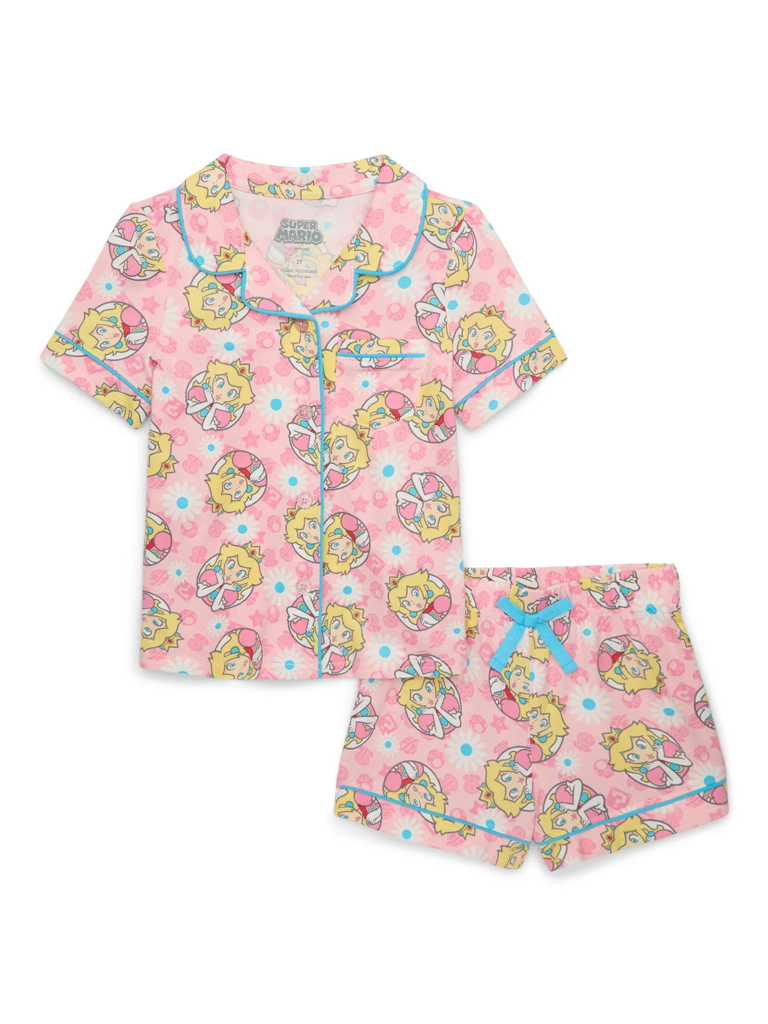 Character Toddler Girl Super Soft Pajama Coat Set, 2-Piece, Sizes 2T-5T - Walmart.com | Walmart (US)