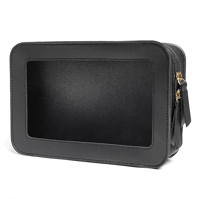 LETGO Clear Makeup Bags, TSA Approved Toiletry Bag with Zipper, Clear Makeup Organizer Fit Carry-... | Amazon (US)